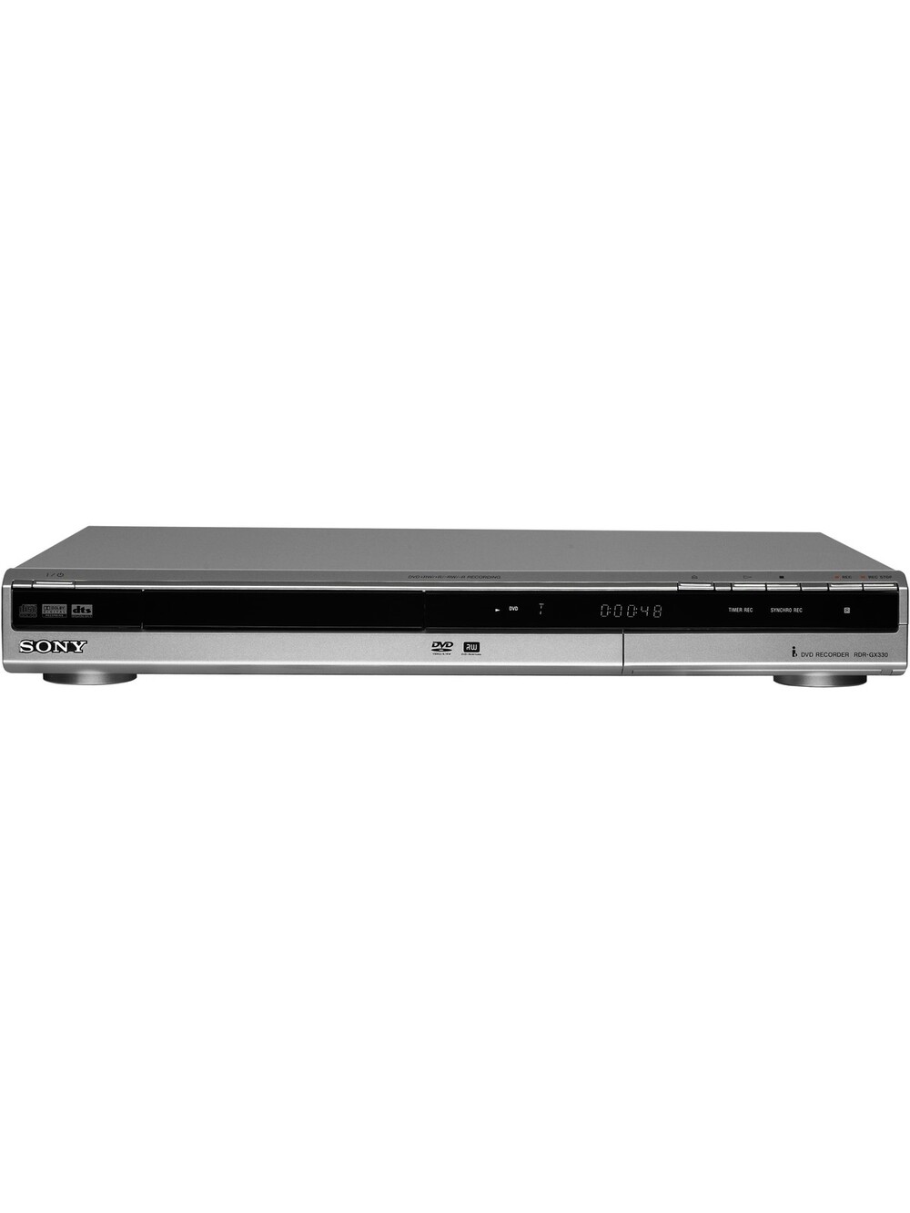 Sony RDR-GX330 Single Tray DVD Recorder, Silver